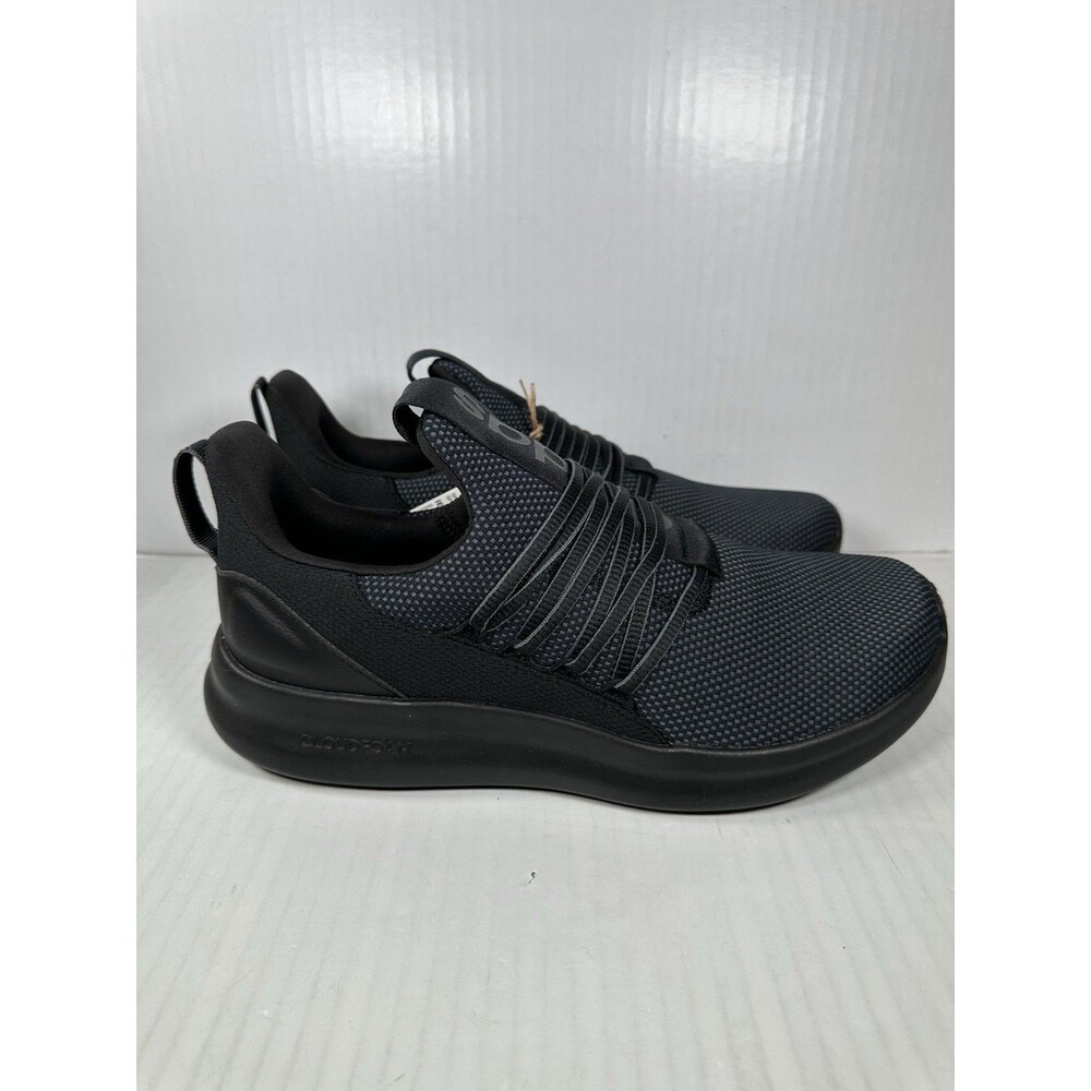 Size 9 - adidas Lite Racer Adapt 7.0 WIDE Black Grey Shoe Sneaker IE8684 NEW